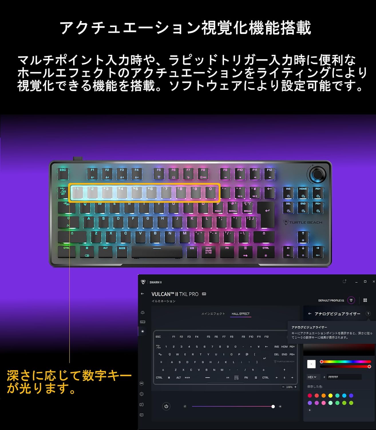 3/6までSALE！ラピッドトリガー キーボード Vulcan II TKL Pro JP 日本