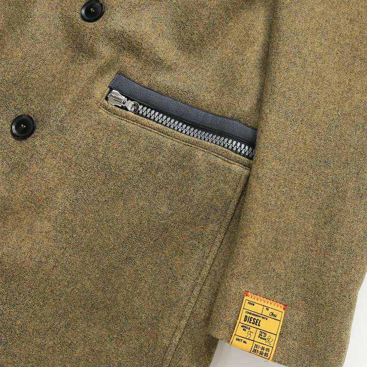 DIESEL（ディーゼル） チェスターコート メンズ ワンポイント