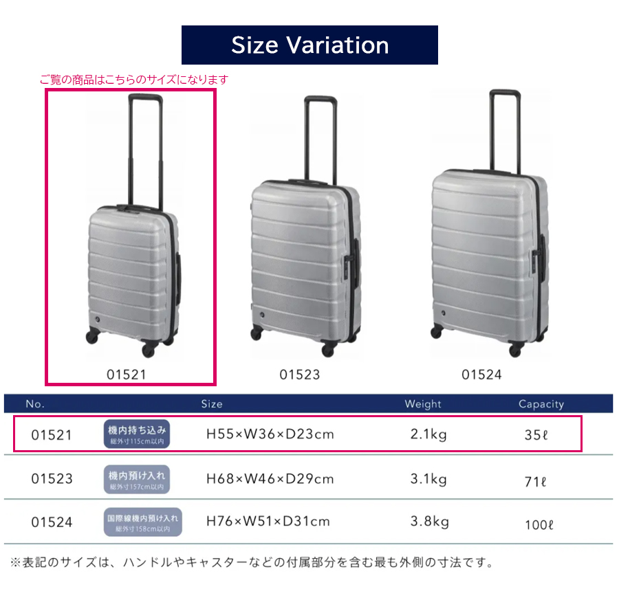 ProtecA 送料無料 正規品 スーツケース 機内持ち込み 日本製 エース
