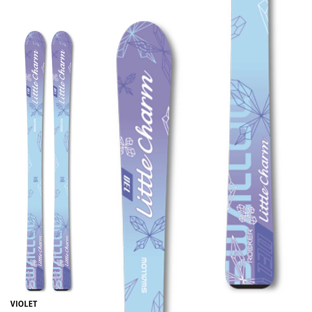 SWALLOW スワロー スキー板 キッズ ジュニア＜2025＞LITTLE CHARM