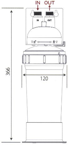 クリタック HK-10GH 脱着式スケール抑制型浄水器 : テルショップ