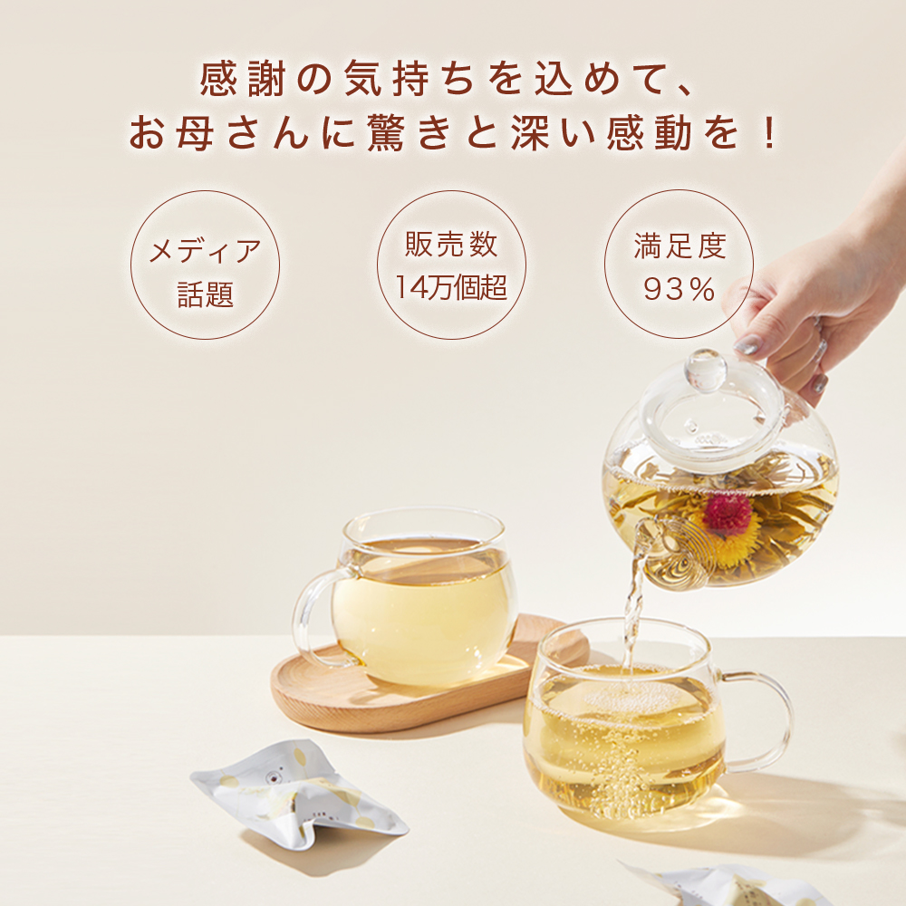 RIMTAE（リムテー） 母の日 ジャスミン茶 花 咲くお茶 工芸茶 5種