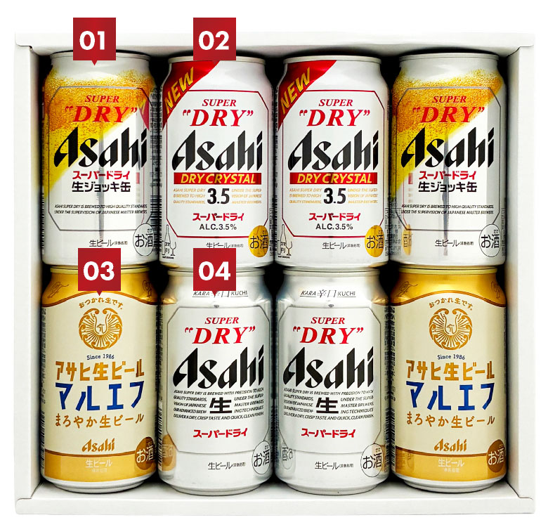 アサヒ（asahi） ビール ギフト 御祝 誕生日 内祝 ビールギフト8本