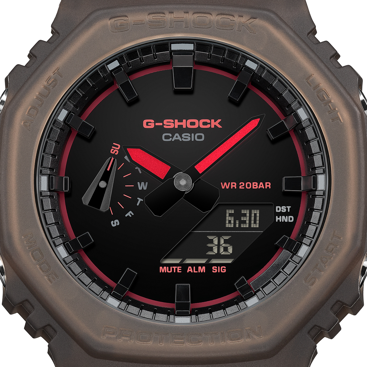 G-SHOCK スモークライト クリーンサーフェスダイヤル GA-2100K-5AJF