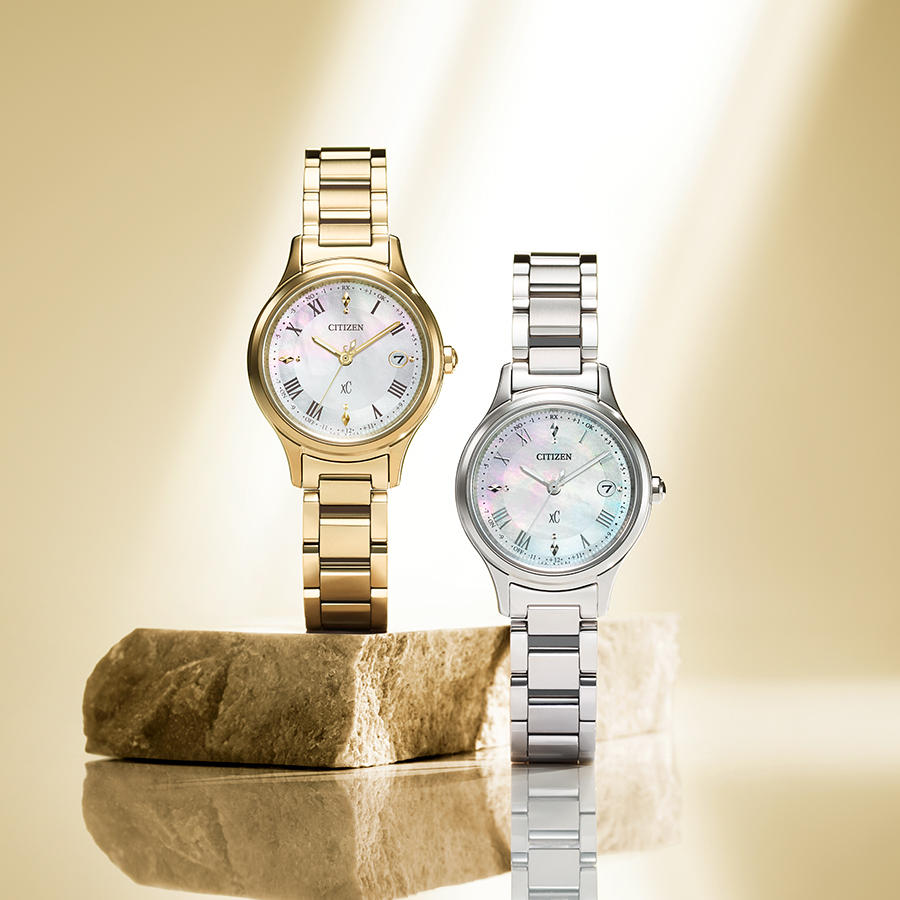 XC シチズン クロスシー ヒカリコレクション 白蝶貝ダイヤル ES9490