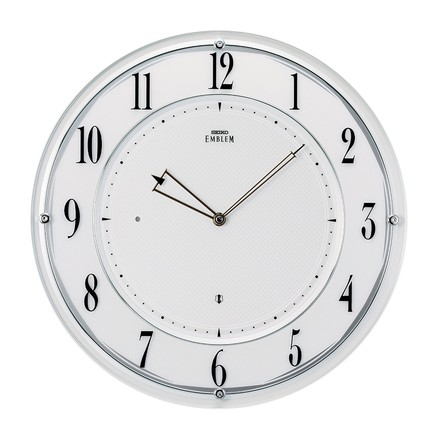 SEIKO（セイコー） エムブレム 電波 掛け時計 HS562W クオーツ 電池式