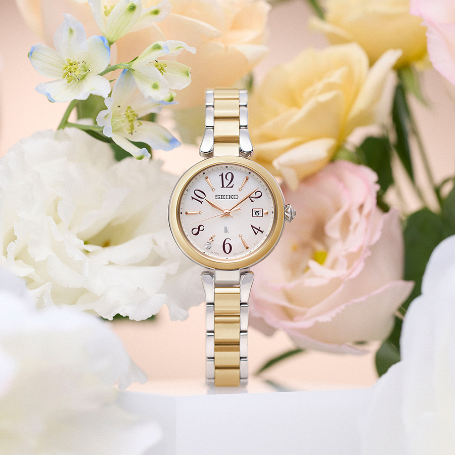 LUKIA セイコー ルキア Grow ピオニーホワイト 芍薬モチーフ SSQW086