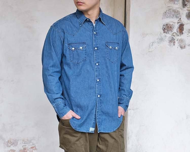 orSlow（オアスロウ） 01-8124-95 Denim Western Shirt デニム