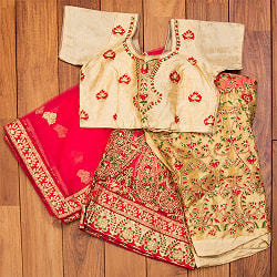 送料無料 パーティードレス コスプレ ウェディングドレス インドのレヘ