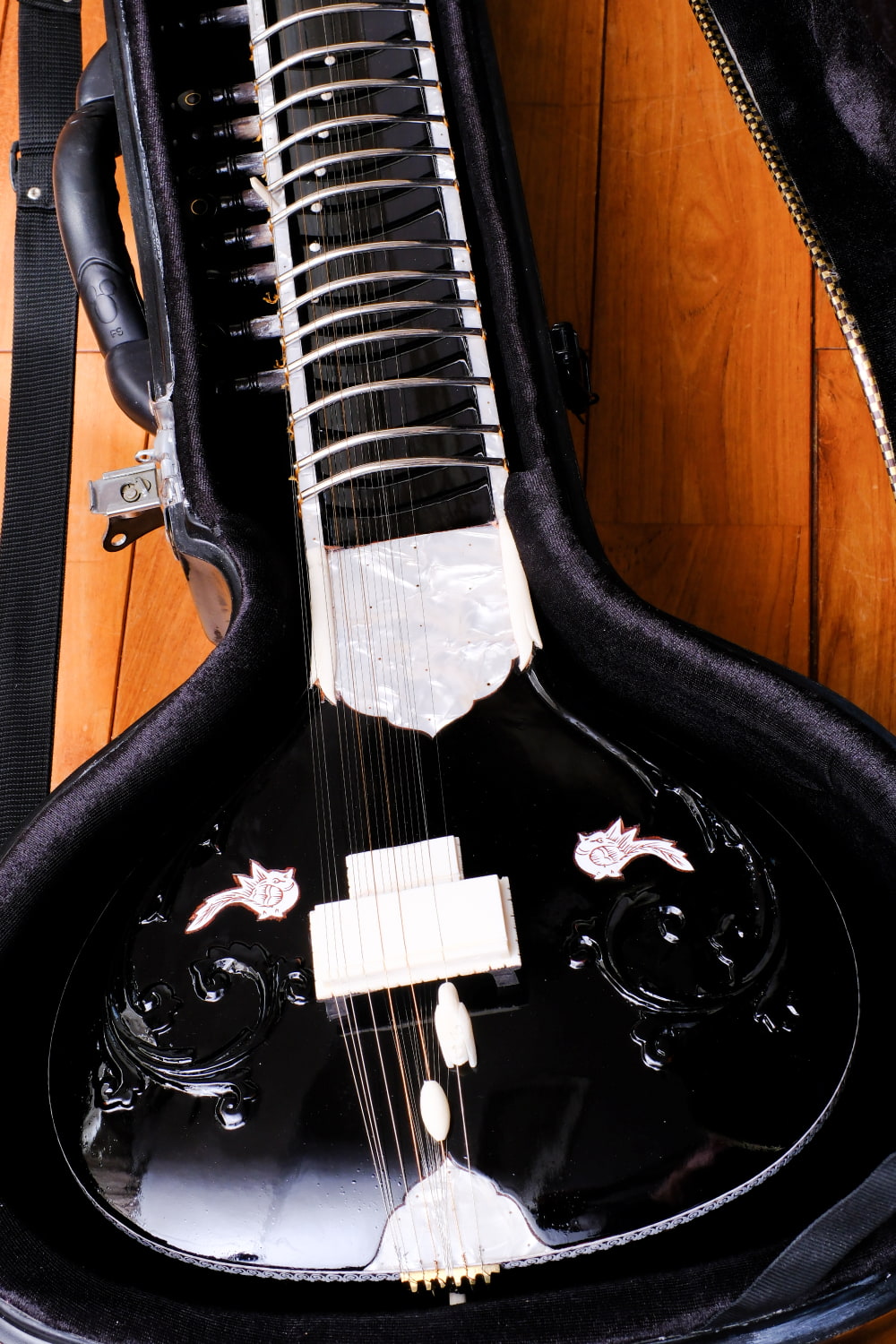 楽器 シタール Sitar インド (Kartar Music House社製)シンプル