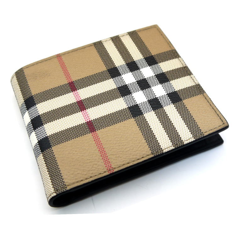BURBERRY（バーバリー） 財布 二つ折り小銭入れ付き 8084169 ベージュ