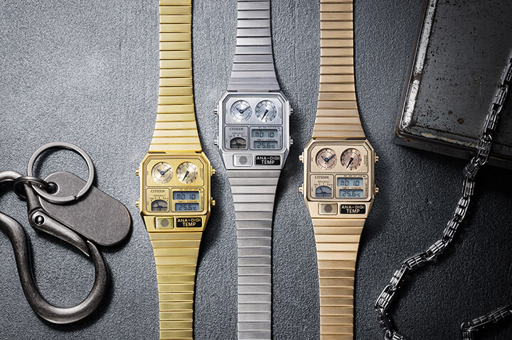 RECORD LABEL シチズン レコードレーベル 腕時計 Metallic ANA-DIGI