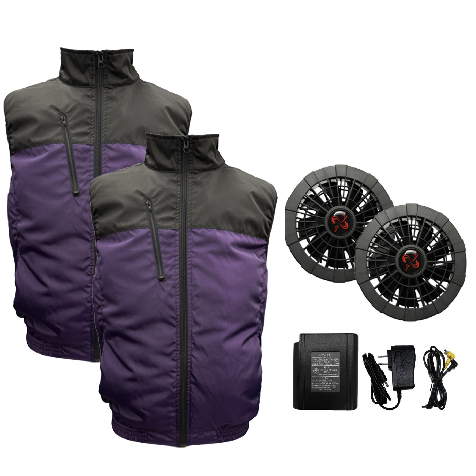 服2枚付き 空調ベスト フルセット 空調作業服 2025 空調ウェア 最強