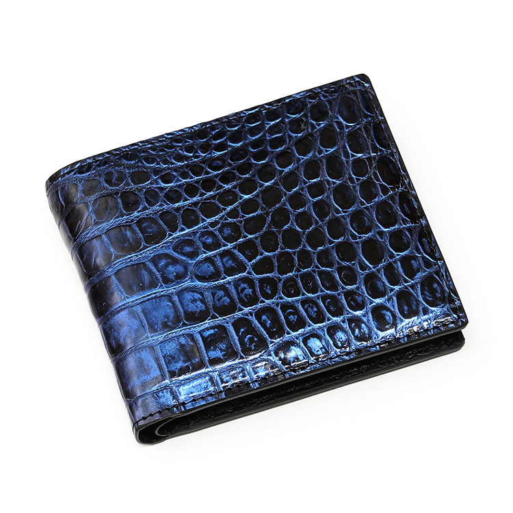 東京クロコダイル 財布 メンズ 二つ折り日本製 クロコダイル ポロサス