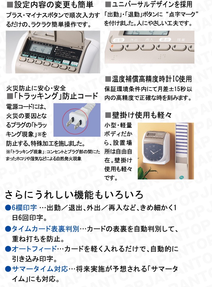 ニッポー（NIPPO） タイムレコーダー NTR-2800 タイムカード100枚付