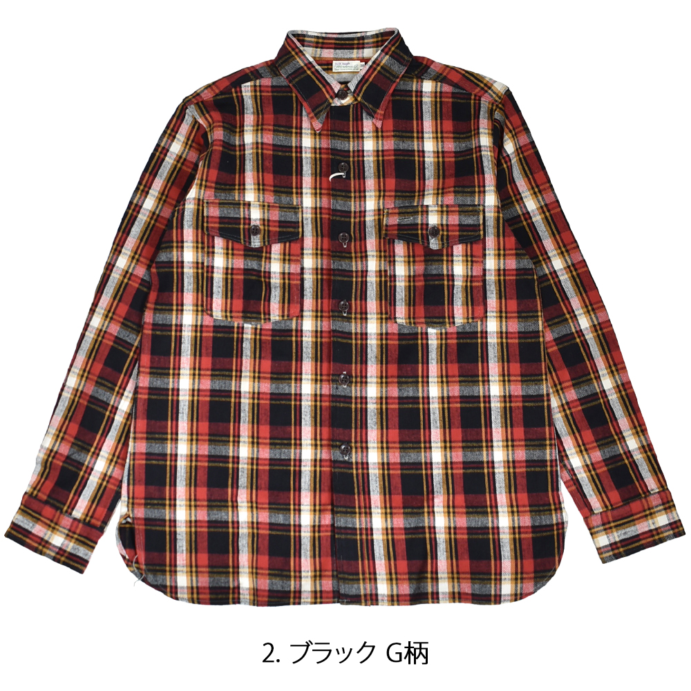 WAREHOUSE（ウエアハウス） ネルシャツ FLANNEL SHIRTS WITH CHINSTRAP
