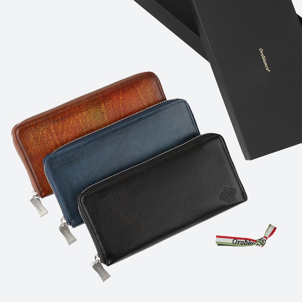 orobianco オロビアンコ ラウンドファスナー長財布 パティナ キップ
