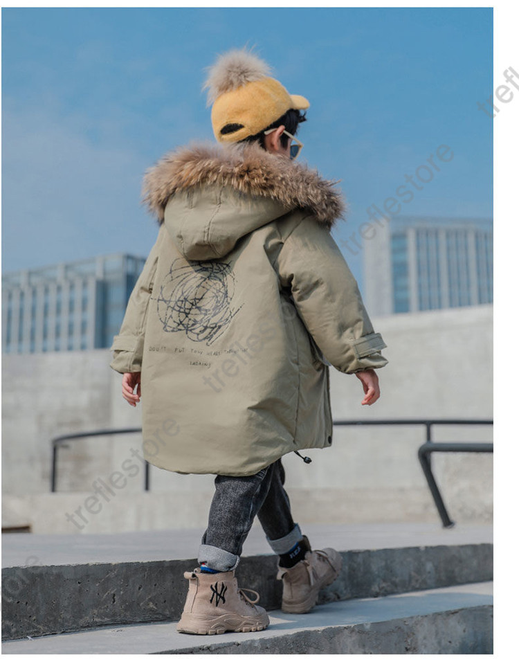 男の子 キッズ モッズコート 裏起毛 子供 毛皮コート ファーコート