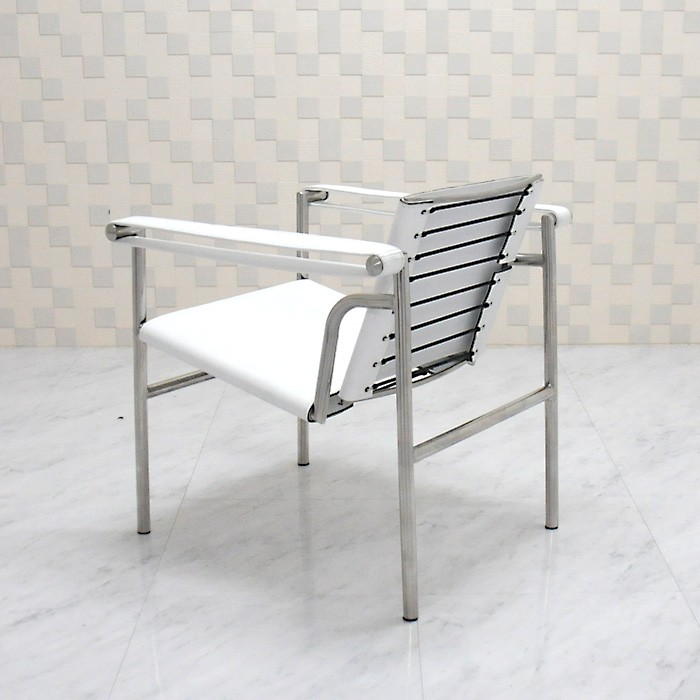 ミース・ファン・デル・ローエ ル・コルビジェ LC1 ホワイト 本革