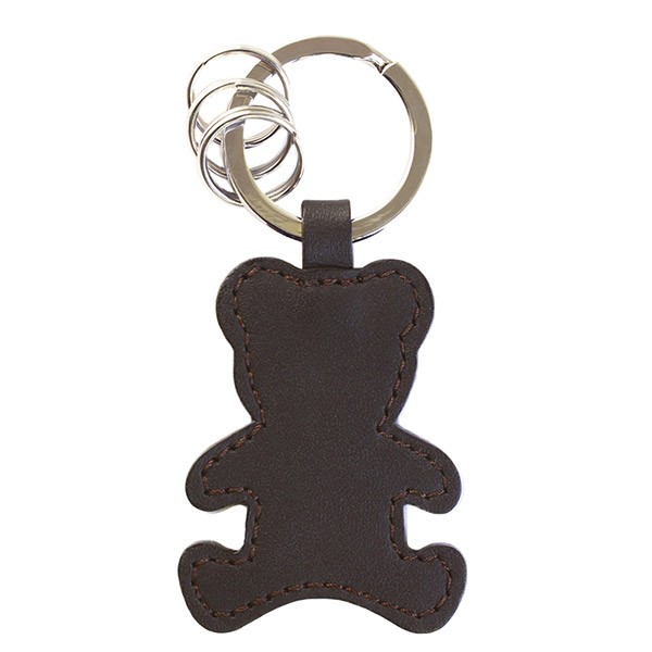 名入れ レザーキーリング（ベア型） キーホルダー 革 くま かわいい