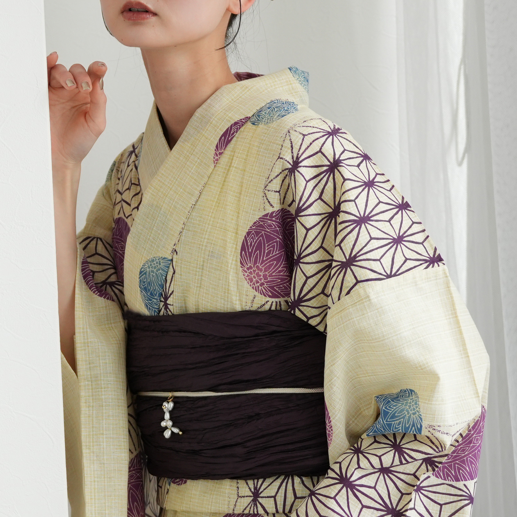 utatane 浴衣 セット レディース 浴衣3点セット 浴衣/帯/下駄 古典柄