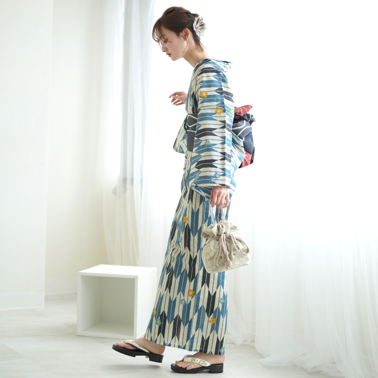 utatane 浴衣 セット レディース 浴衣3点セット 浴衣/帯/下駄 古典柄