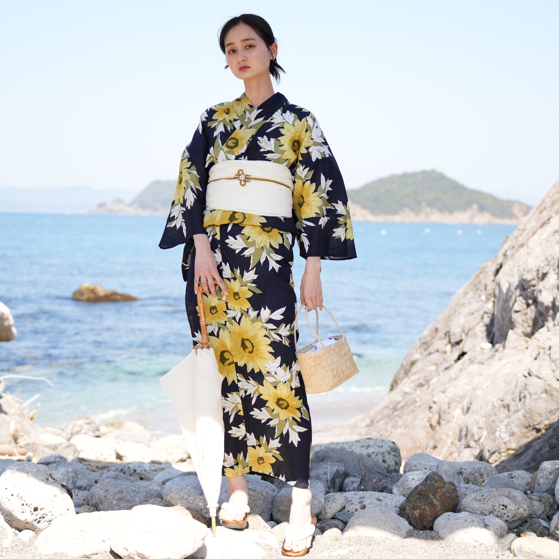 utatane 浴衣 レディース セット 浴衣/帯/下駄 フリーサイズ 古典柄