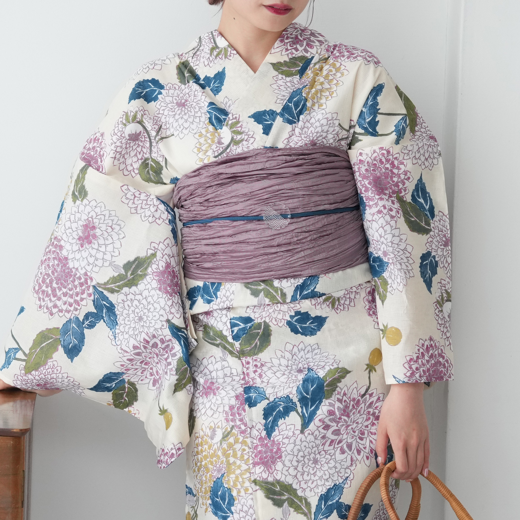 utatane 浴衣 レディース セット 浴衣/帯/下駄 フリーサイズ 古典柄