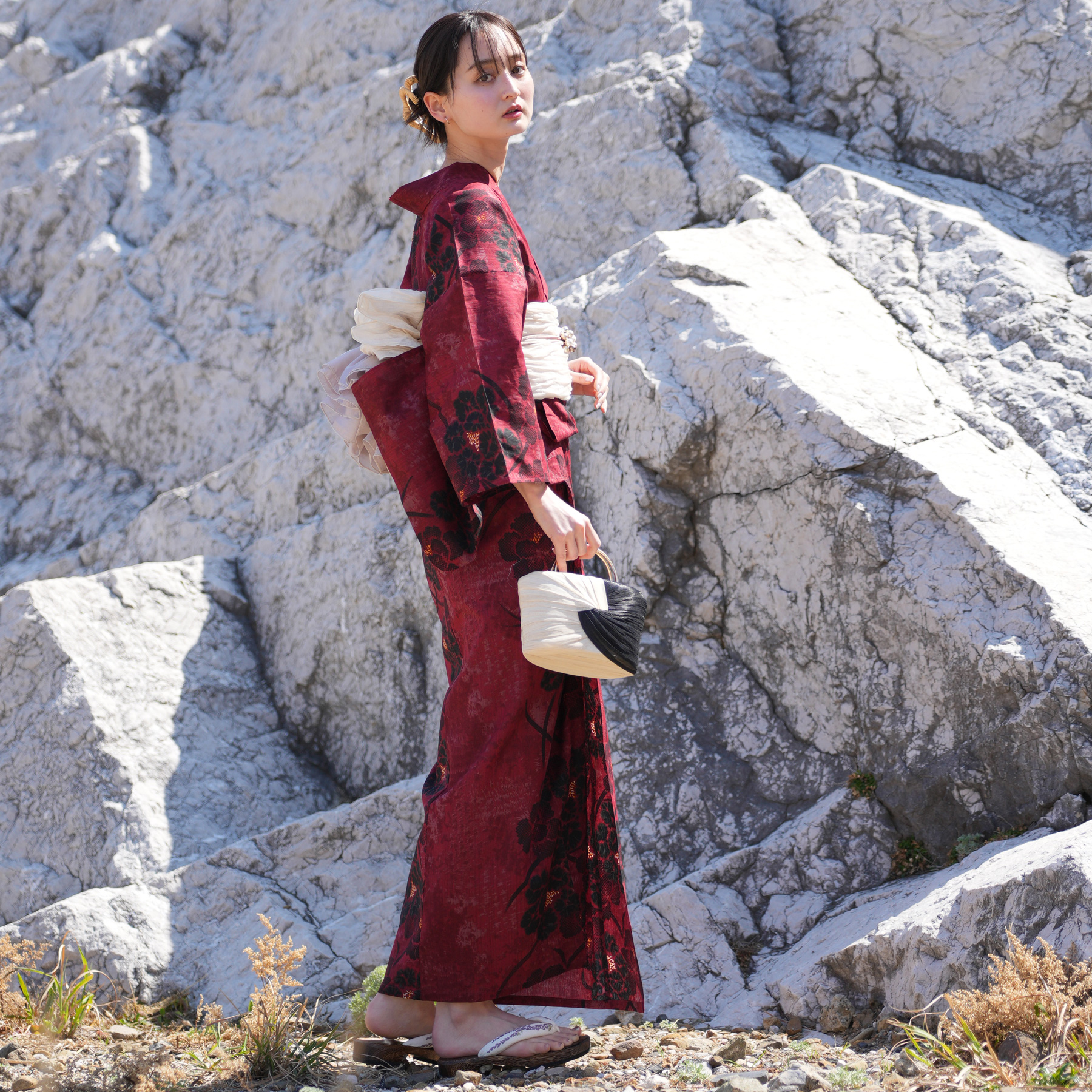 utatane 浴衣 レディース セット 高級変わり織 浴衣3点セット