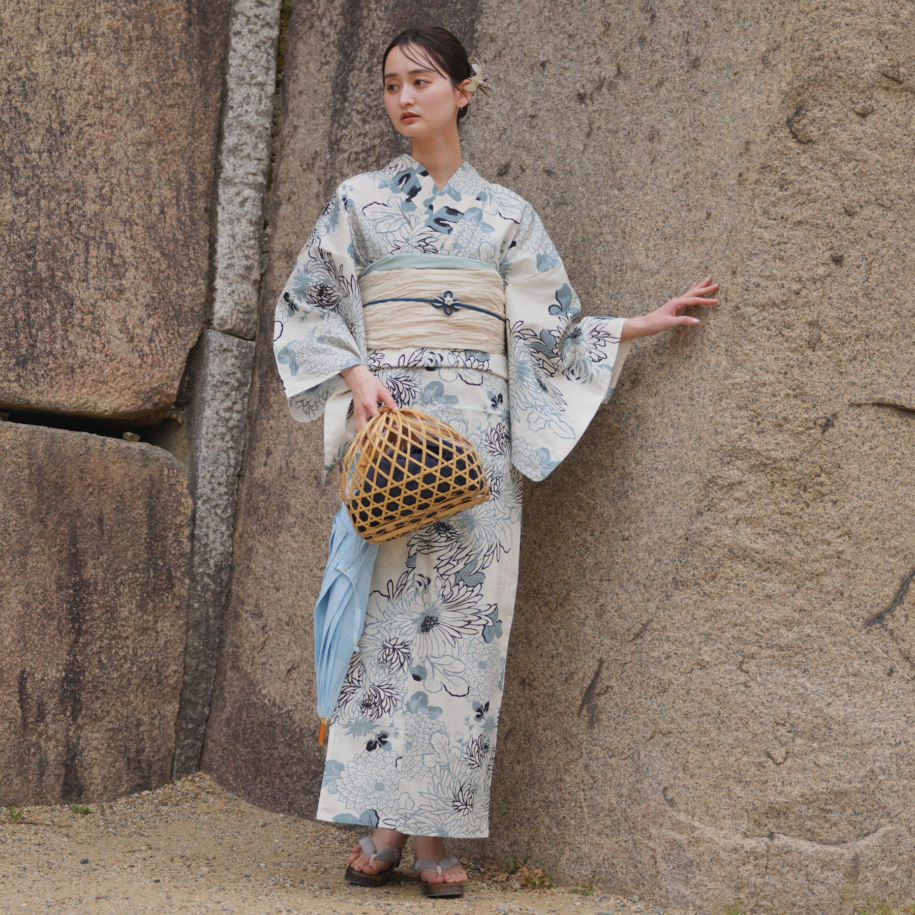 utatane 浴衣 レディース セット 高級変わり織 浴衣3点セット 先染め