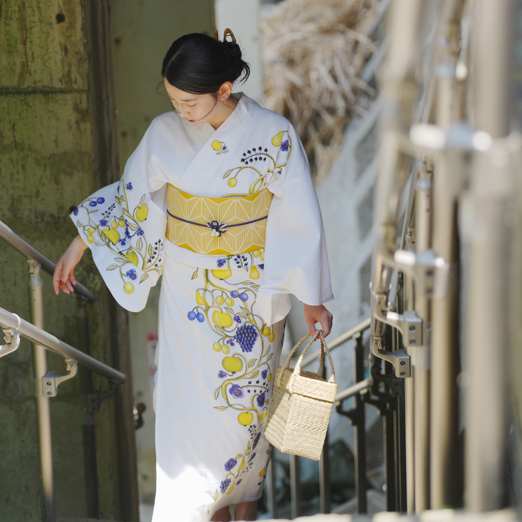 utatane 浴衣 レディース セット utatane×Kuovi（クオヴィ） 絵羽 浴衣