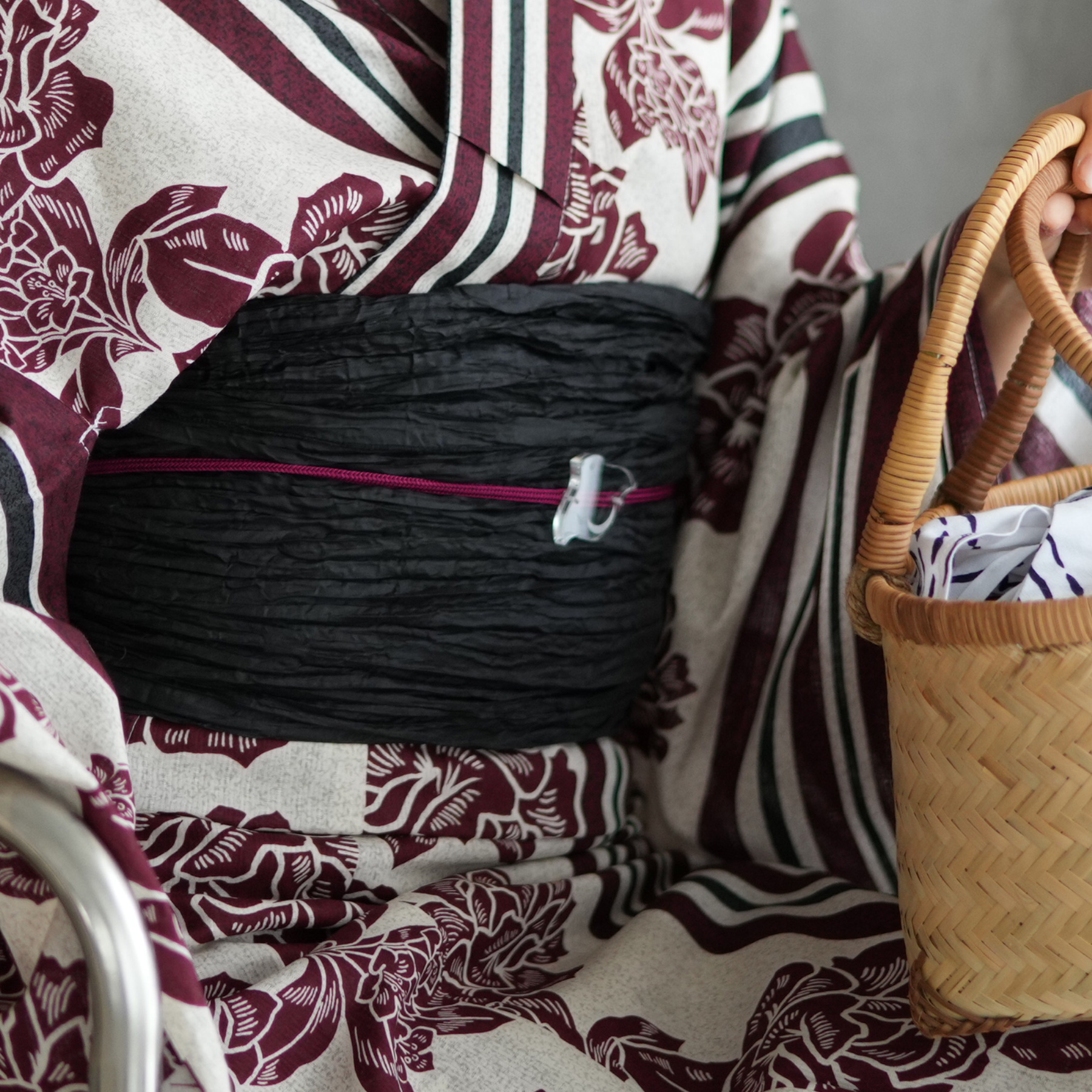 浴衣 レディース セット ニコアンティーク 高級変わり織 浴衣3点セット