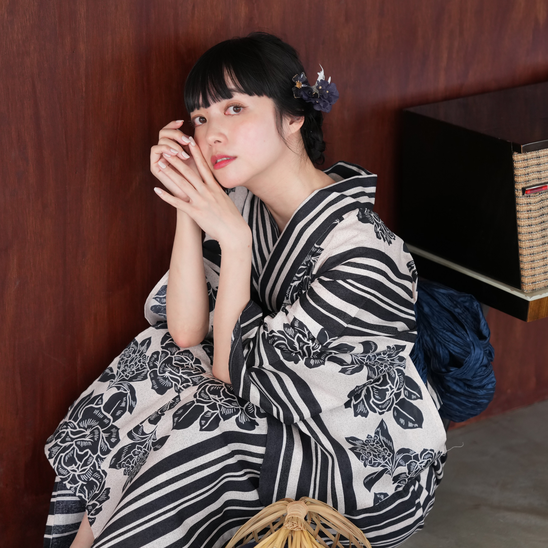 浴衣 レディース セット ニコアンティーク 浴衣3点セット 大正浪漫