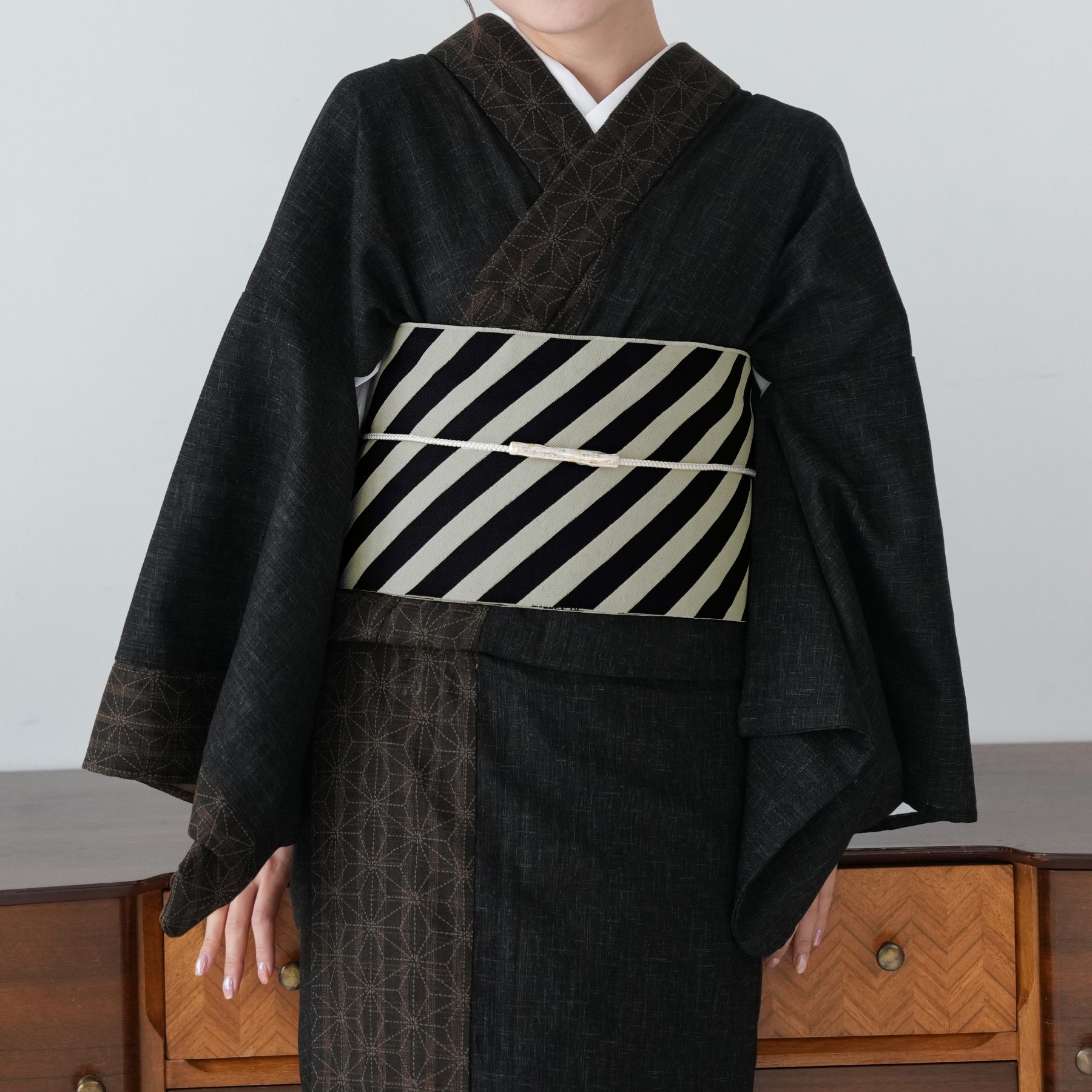 作り帯 レディース ニコアンティーク ホーランド・ロップ うさぎ作り帯