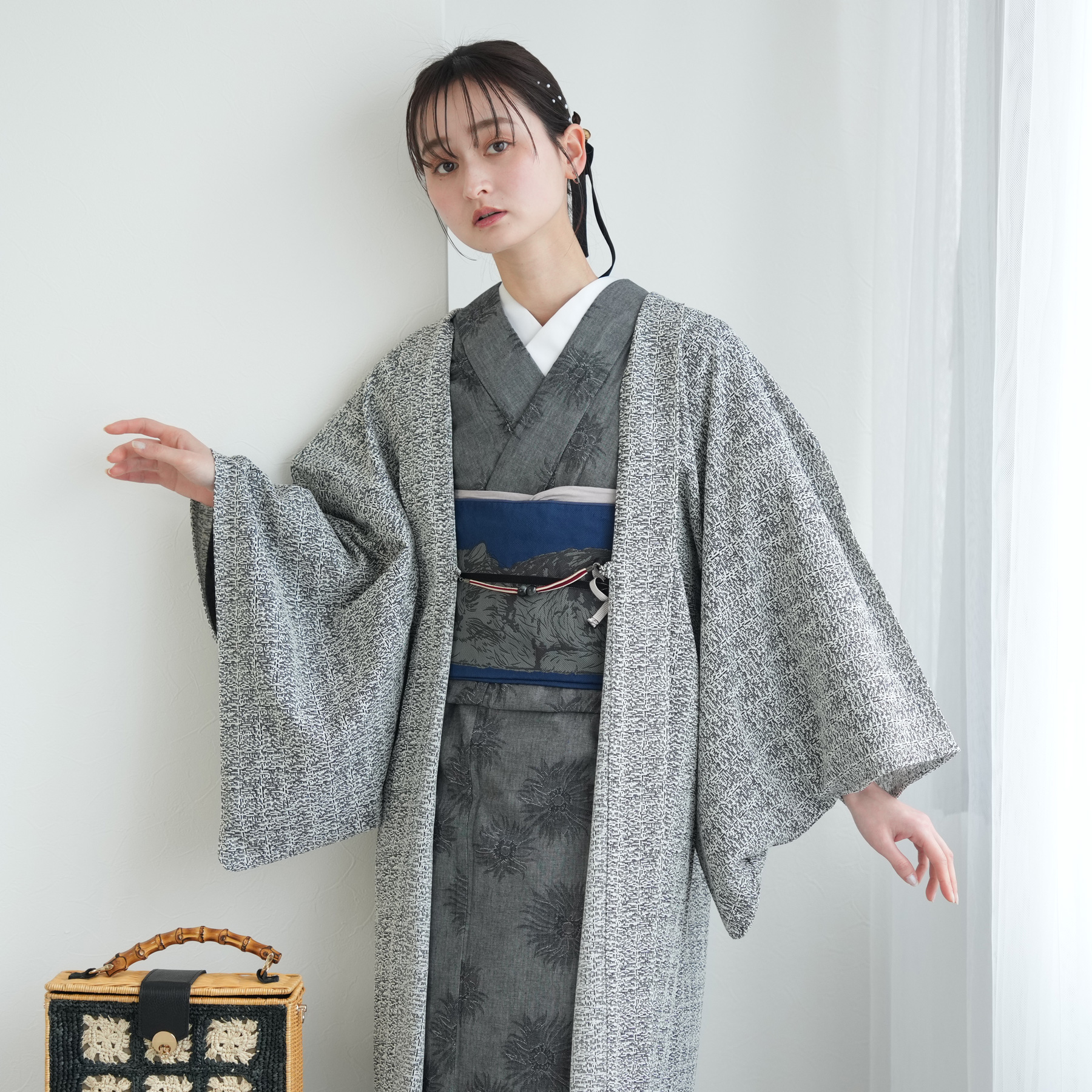 utatane 浴衣 レディース セット 浴衣/帯/下駄 フリーサイズ 古典柄