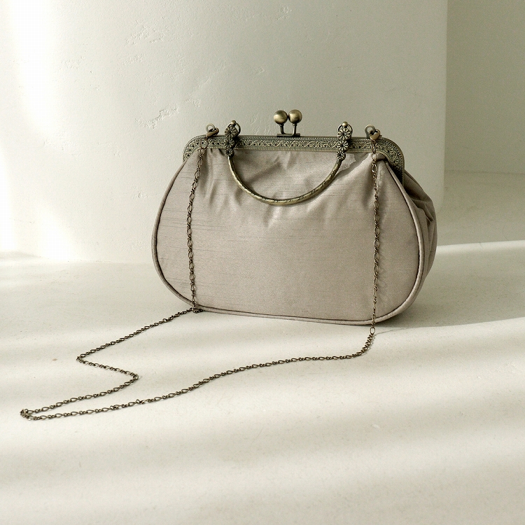 がま口 バッグ がま口バッグ レトロ ビーズ パールビーズバッグ