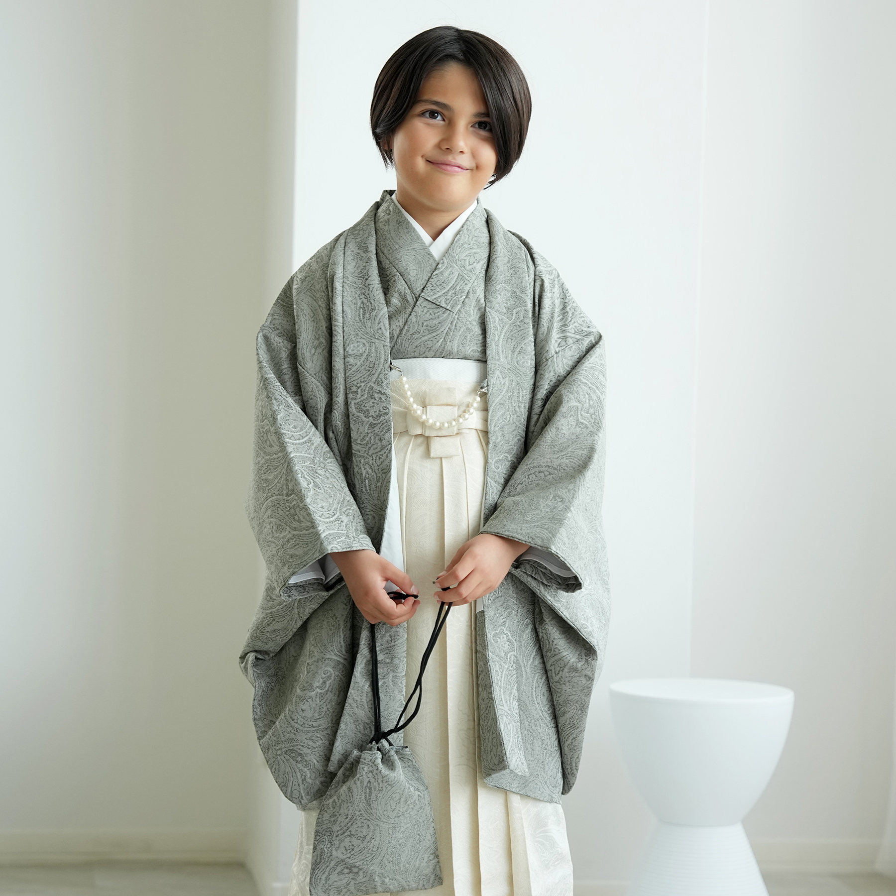 袴 男の子 販売 ハーフ成人式 utatane 10歳 袴セット ジャガード