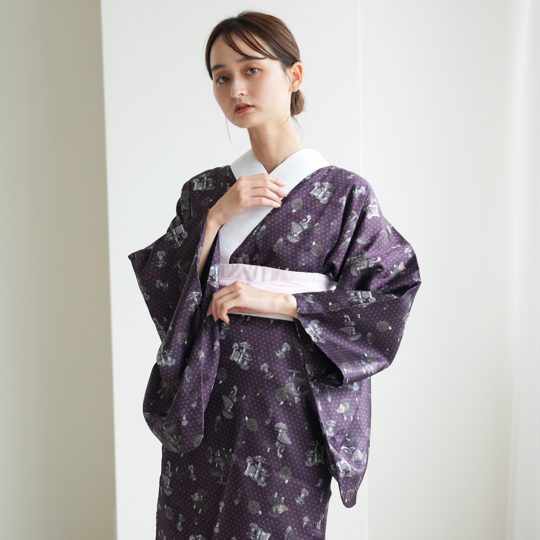 長襦袢 レディース フリーサイズ ニコアンティーク 洗える長襦袢 毒