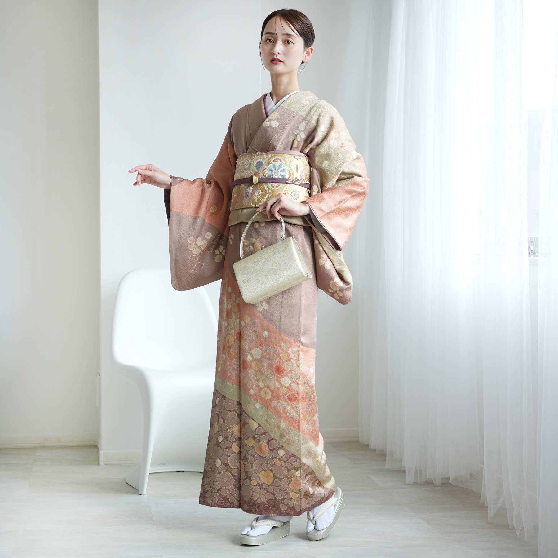 訪問着 レンタル おしゃれ 20点 フルセット 正絹 着物 七五三 結婚式