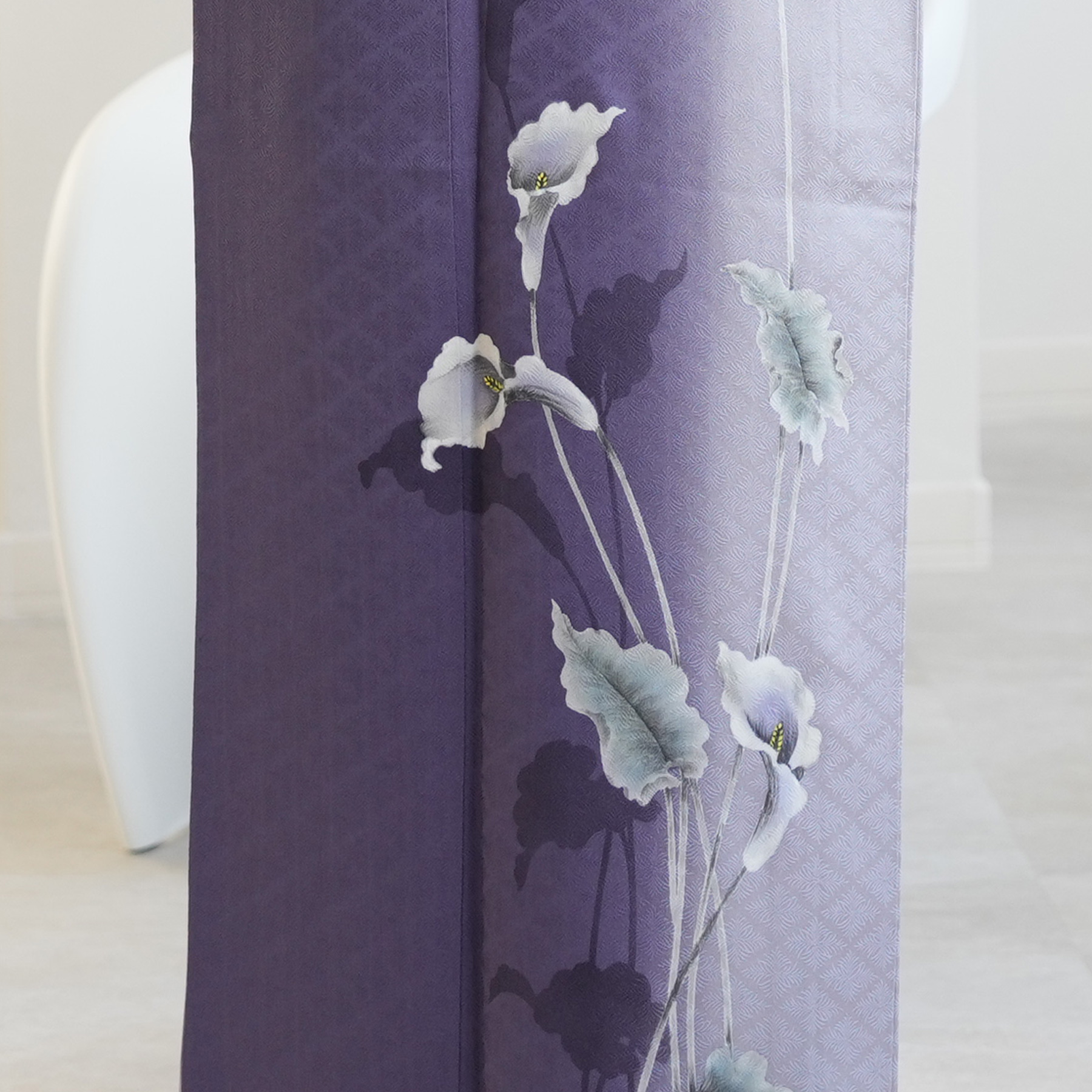 訪問着 レンタル おしゃれ 20点 フルセット 正絹 着物 花 紫系 七五三