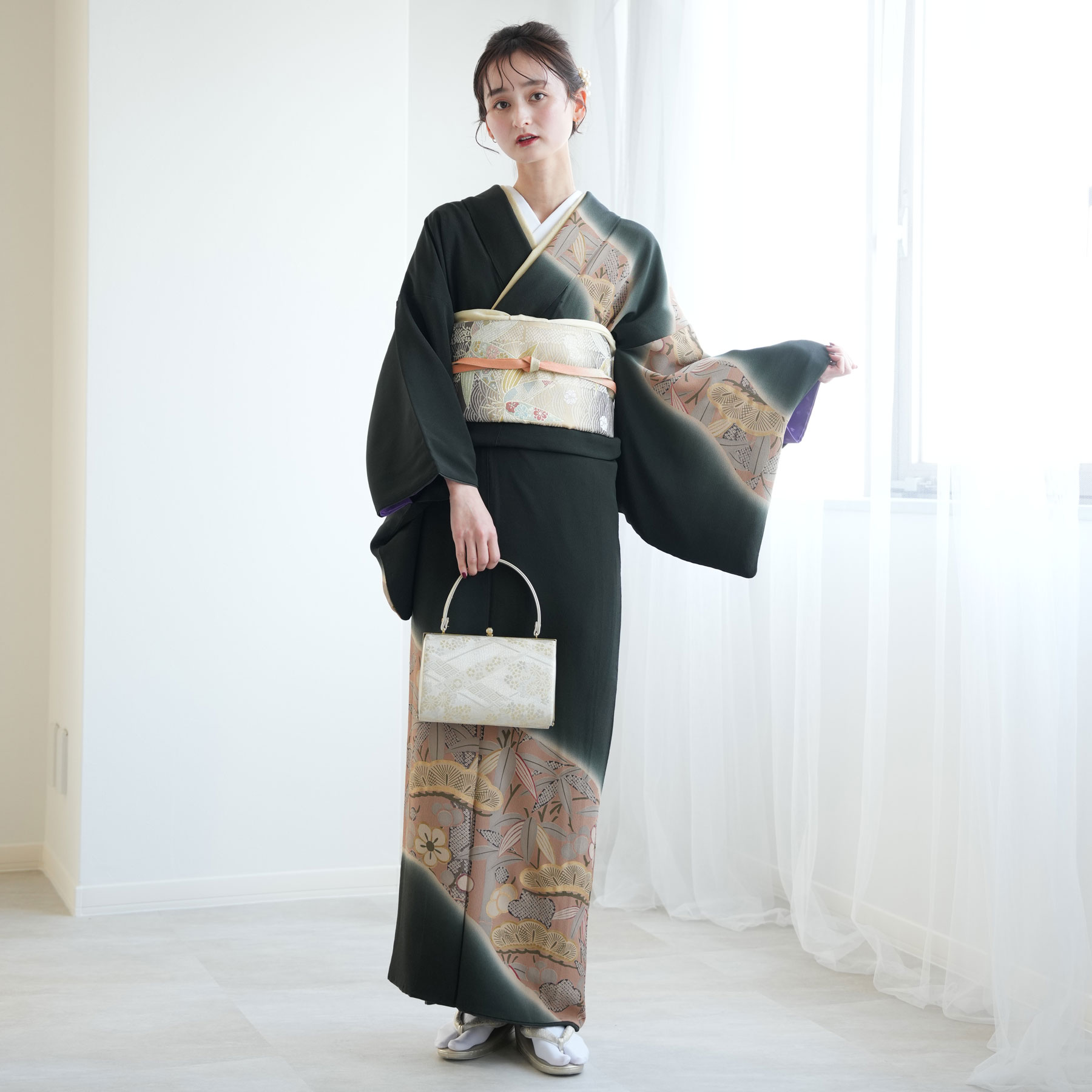 訪問着 レンタル おしゃれ 20点 フルセット 大きい 結婚式 卒業式 卒園