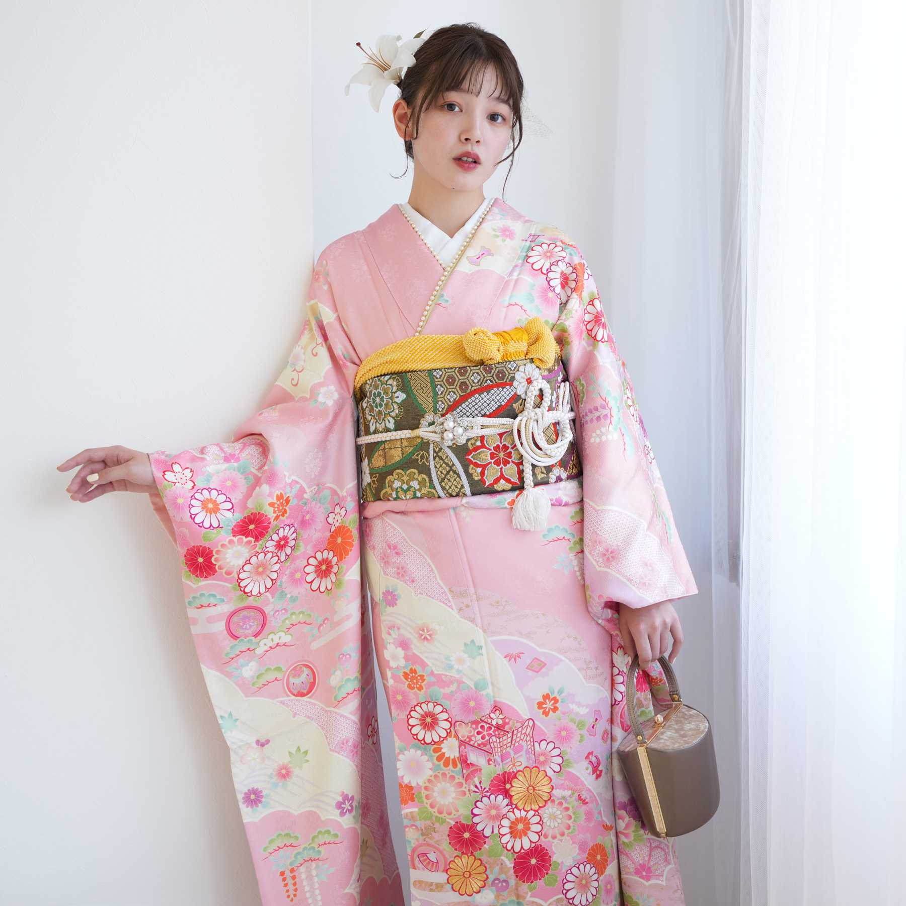 振袖 レンタル 成人式 21点セット レトロ 結婚式 結納 前撮り 成人式