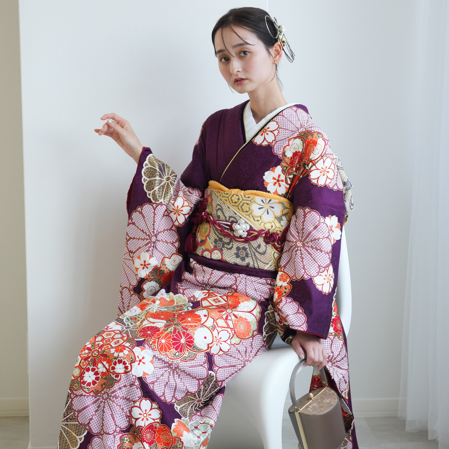 振袖 レンタル 成人式 21点セット レトロ 結婚式 結納 前撮り 成人式