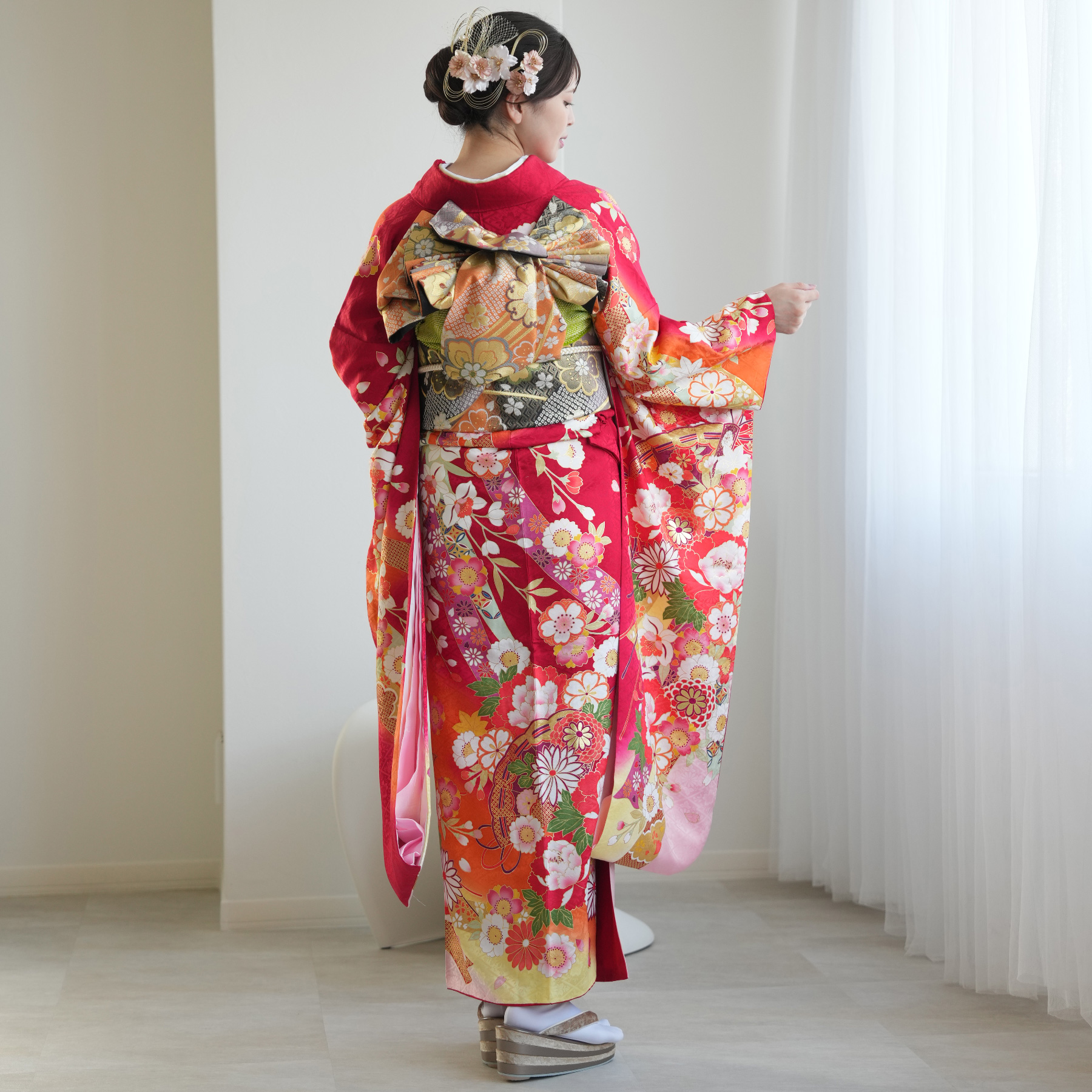 振袖 レンタル 成人式 21点セット 古典 レトロ 結婚式 結納 前撮り