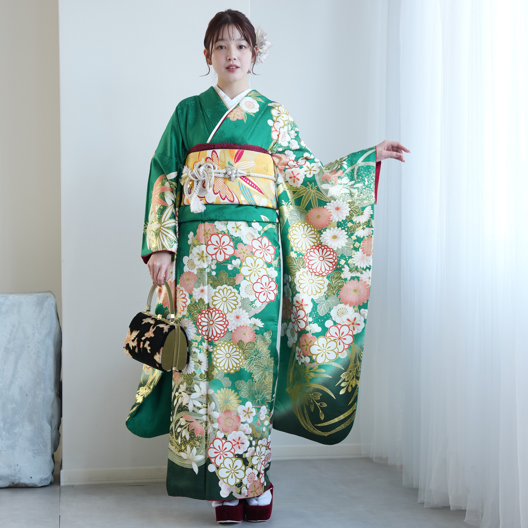 振袖 レンタル 成人式 21点セット レトロ 結婚式 結納 前撮り 成人式