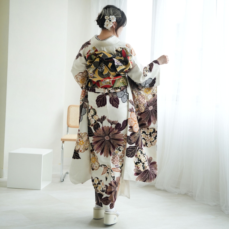 レンタル 振袖 成人式 結婚式 21点セット 古典柄 レトロ アンティーク
