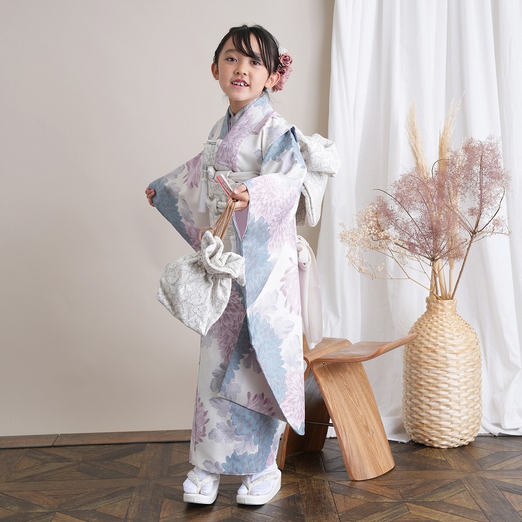 レンタル 七五三 着物 7歳 セット ひよこ商店 古典柄 レトロ