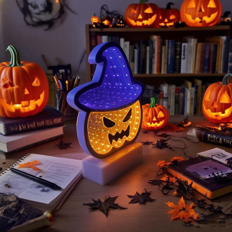 DENKO HOME（電光ホーム） ハロウィン LED 無限 ミラーライト