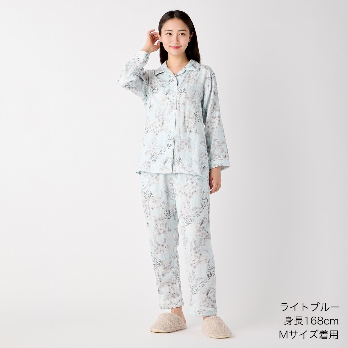 UCHINO SALE マシュマロガーゼフラワーパジャマ レディース ｜フラワー