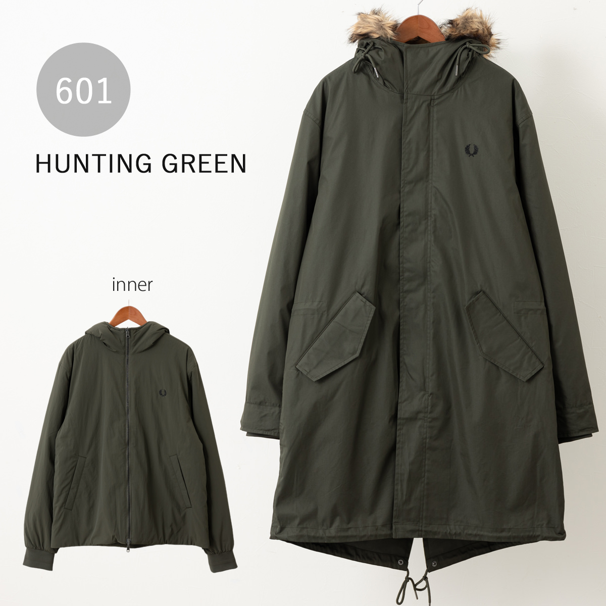 FRED PERRY（フレッドペリー） モッズコート フィッシュテールパーカー